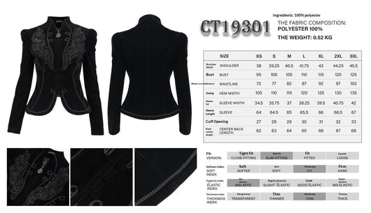 Abrigo Gótico para Presentaciones de Magia - Chaqueta Elegante para Mujeres - Image 7
