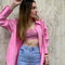 Camisa Oversize Minimalista Suelta para Verano