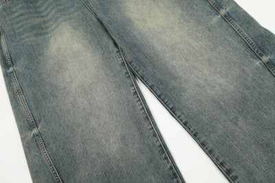 Pantalones Hombre Efecto Desgastado Corte Recto Suelto - Image 16