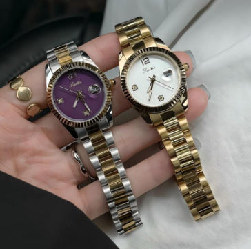 Reloj de Acero Inoxidable para Mujer con Cristal Brillante - Image 11