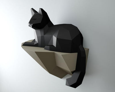 Escultura de Gato en Piedra - Pieza Artesanal Decorativa - Image 7