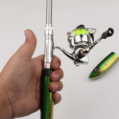 Caña de Pesca Portátil Mini con Carrete - Set Completo para Pesca en Mar - Image 5