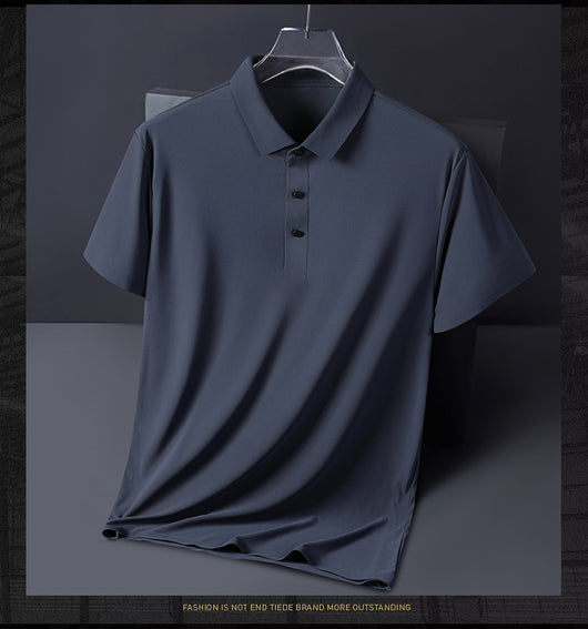 Camiseta Manga Corta Transpirable con Solapa para Hombre - Image 8