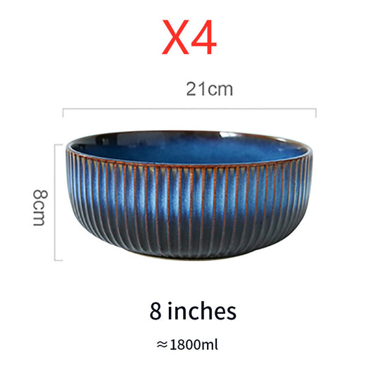 Tazón para Fideos de Cerámica Azul Artesanal - Image 13
