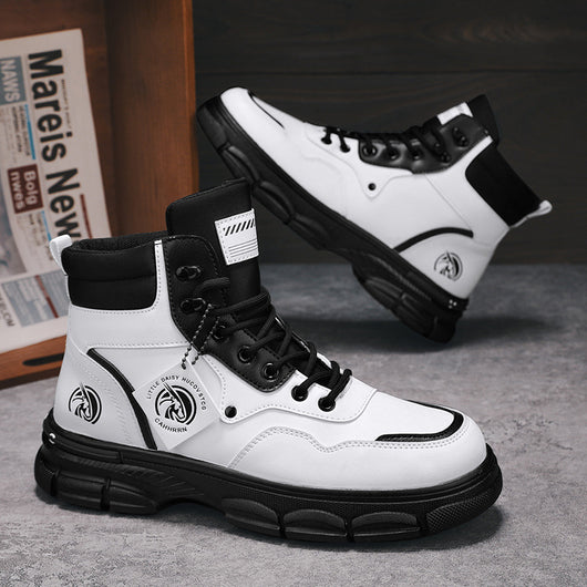 Botas Martin Altas Estilo Británico Casual para Hombre - Image 3