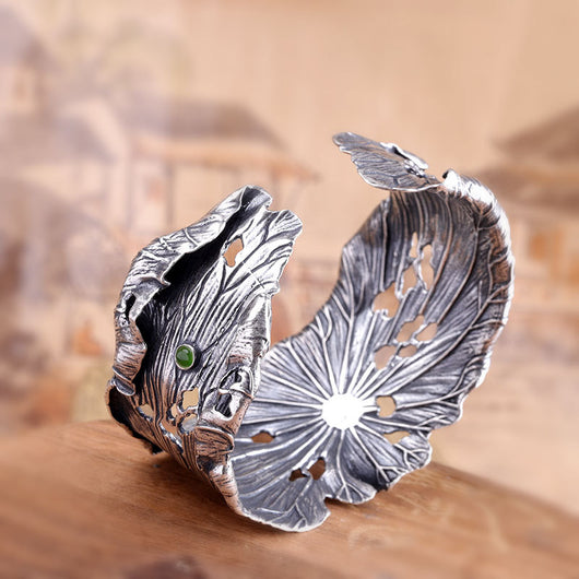 Pulsera de Hoja de Loto y Jaspe Celestial - Image 10