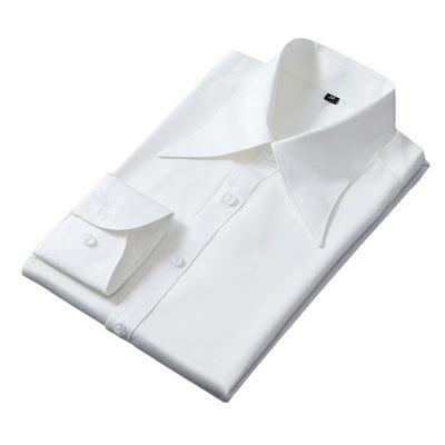 Camisa Business Casual Manga Larga Slim Fit Cuello Italiano Hombre - Image 5