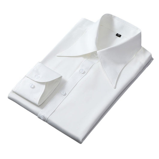 Camisa Business Casual Manga Larga Slim Fit Cuello Italiano Hombre - Image 5