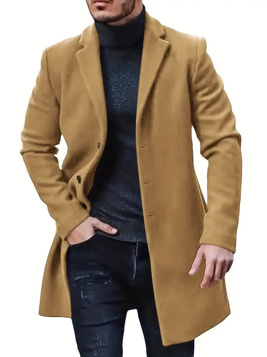 Abrigo Tweed Hombre Largo Acolchado Premium - Image 6