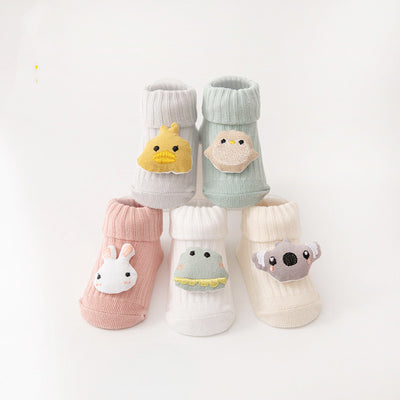 Calcetines Antideslizantes con Muñecos Animales en 3D para Bebé - Image 5