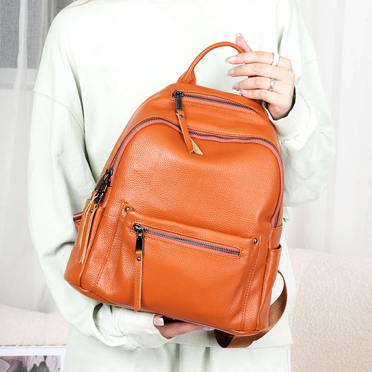 Mochila de Cuero para Mujer - Diseño Minimalista y Funcional - Image 12