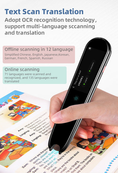 Bolígrafo Lector Multiidioma X2 con Traducción de Voz Offline - Image 32