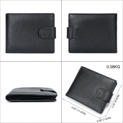 Billetera de Cuero para Hombre en Piel de Res Premium con Monedero - Image 4