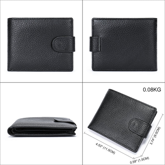 Billetera de Cuero para Hombre en Piel de Res Premium con Monedero - Image 4