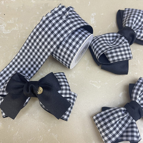 Cinta Reversible Pata de Gallo para Manualidades y Accesorios DIY
