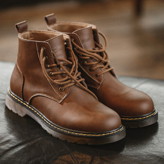 Botas Dr Martens Estilo Británico Mid-Top para Hombre - Otoño - Image 5