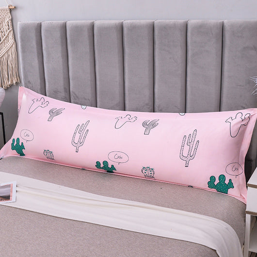 Funda de Almohada Doble Larga para Parejas Bodas Tonos Cálidos Monocromáticos - Image 3