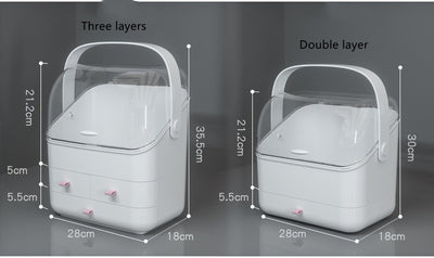 Organizador de Maquillaje Transparente con Cajones Separables - Image 6