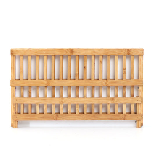 Escurridor de Platos Doble de Bambú con Ventilación - Image 9