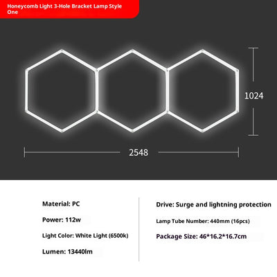 Luz LED Hexagonal para Garaje - Diseño Panal - Image 6