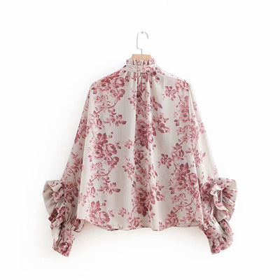 Blusa con Volantes y Estampado Botones - Image 4