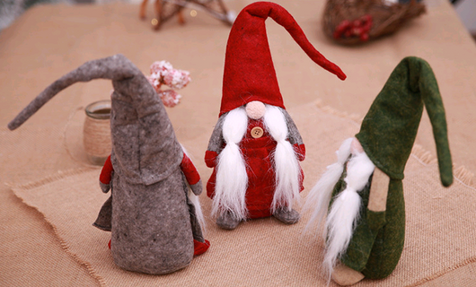 Muñeco Navideño Europeo sin Rostro - Decoración de Anciano Barbudo - Image 5
