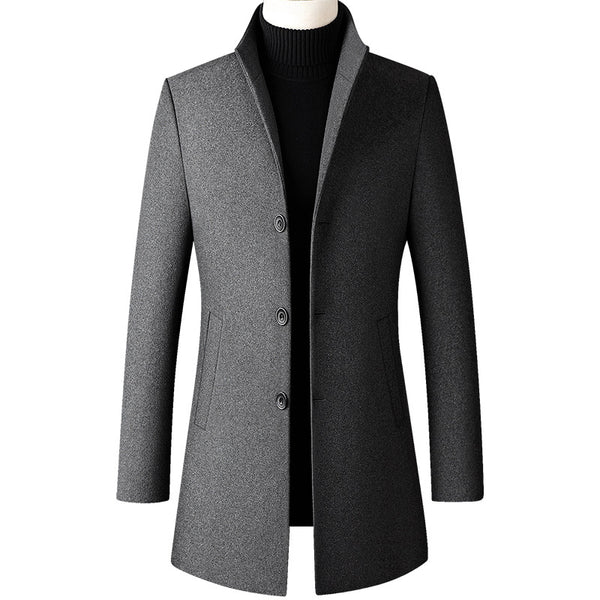 Abrigo de Lana para Hombre Largo Elegante