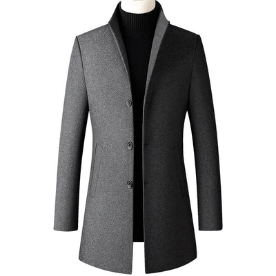 Abrigo de Lana para Hombre Largo Elegante