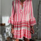 Vestido Estampado Suelto Estilo Europeo