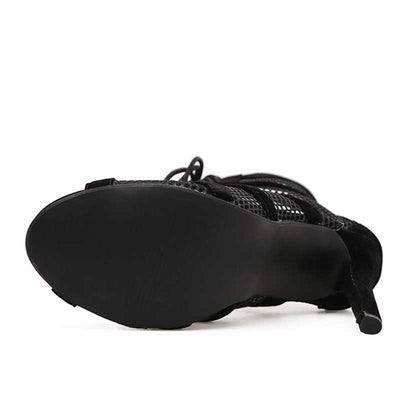 Tacones Altos Elegantes con Cordones para Mujer - Image 10
