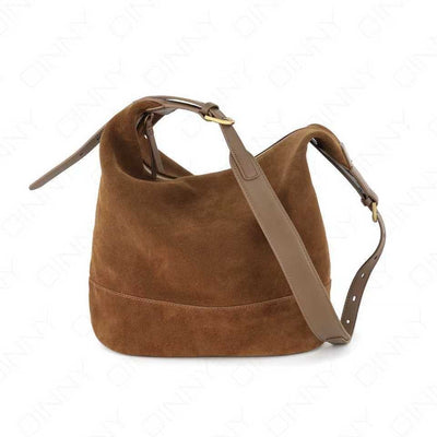Bolsa Bucket de Ante Retro - Bolso Cómodo y Versátil para Hombro o Bandolera - Image 4