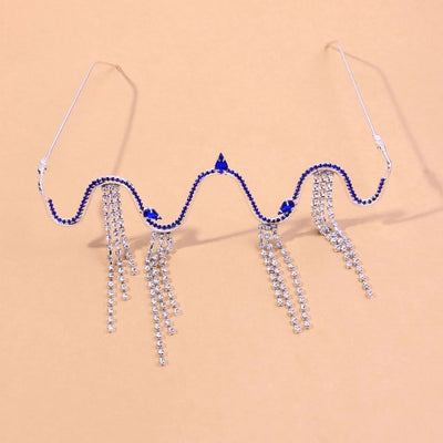 Gafas de Moda con Cristales Brillantes y Flecos - Joyería Europea - Image 5