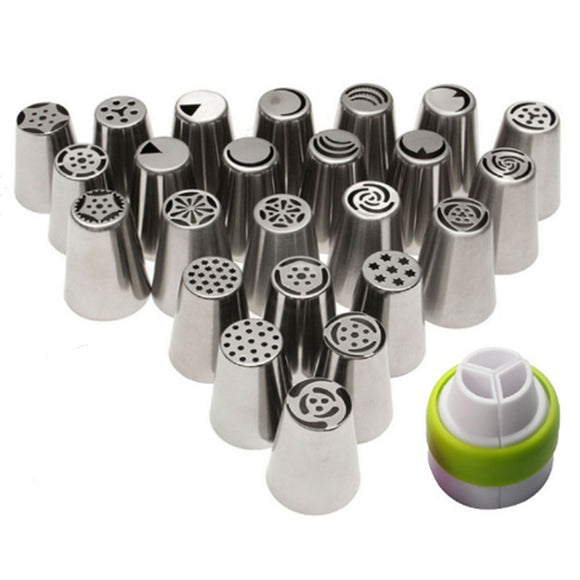 Set de 24 Boquillas Tulipán de Acero Inoxidable para Repostería