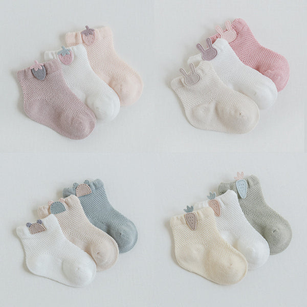 Calcetines de Malla Transpirable para Recién Nacido - Comodidad Fresca en Verano