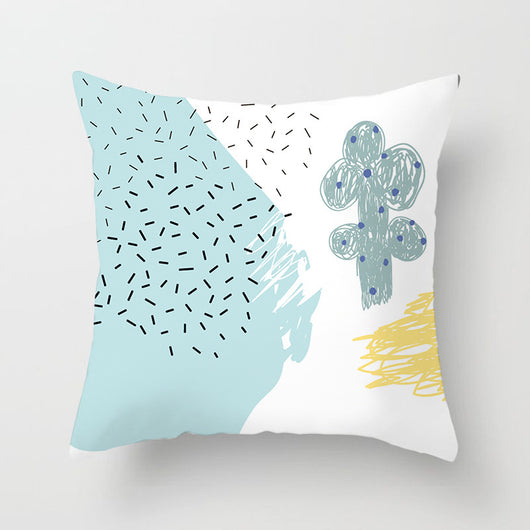 Funda de Almohada Geométrica Moderna en Poliéster Peachskin - Image 35