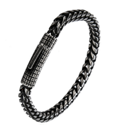 Pulsera Vintage de Acero Inoxidable para Hombre