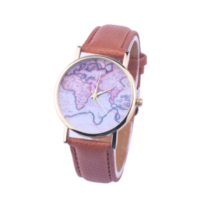 Reloj de Pulsera con Mapa Mundi - Diseño Estudiante Moderno - Image 3
