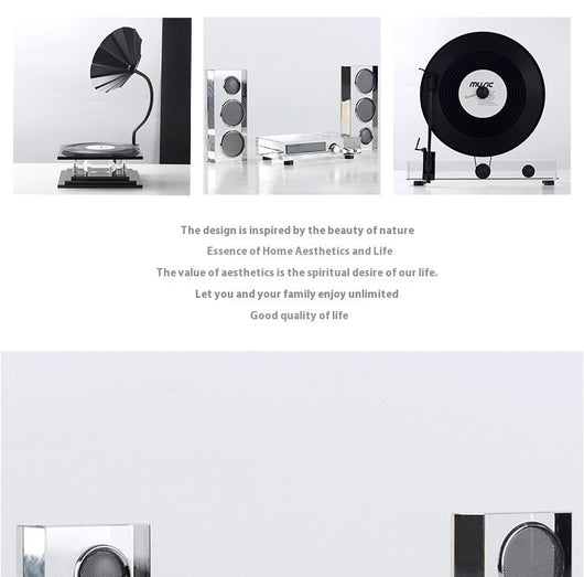Lámpara Decorativa de Cristal Tema Música - Luz LED Luxury para Escritorio - Image 12