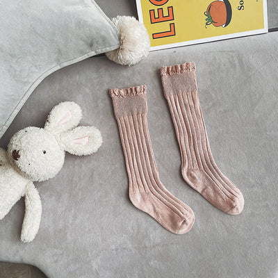 Calcetines Infantiles Otoño con Borde de Encaje - Largo Medio - Image 15