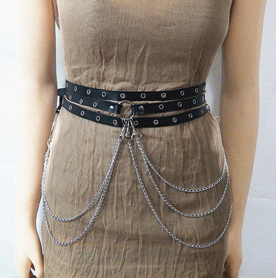 Cadena de Cintura Estilo Punk con Diseño Cóncavo - Image 6
