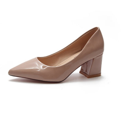 Tacones Altos Punta Fina con Talón Grueso - Elegancia y Comodidad - Image 9
