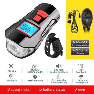 Luz Frontal para Bicicleta Resistente al Agua con Carga USB - Image 3