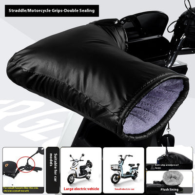 Guantes Térmicos Impermeables para Motocicleta Eléctrica con Forro Polar - Image 14