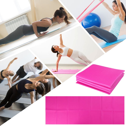 Tapete de Yoga Antideslizante Plegable 3 en 1 para Gimnasia y Entrenamiento