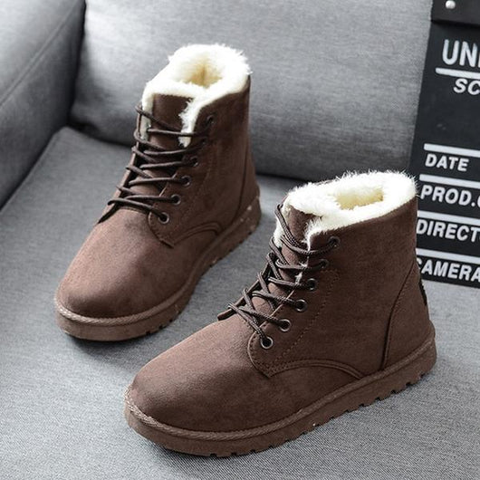 Botas de Nieve con Tubo Corto y Forro de Terciopelo - Image 7