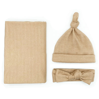Conjunto de Gorro, Diadema y Manta de Algodón para Bebé - Image 5