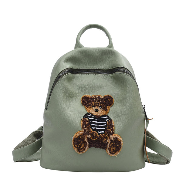 Mochila de Cuero PU de Gran Capacidad para Mujer