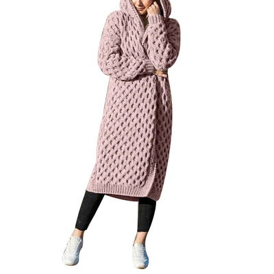 Cardigan Tejido Grueso con Capucha para Invierno Mujer - Image 5