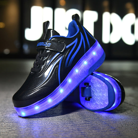 Zapatos con Ruedas de Carga Luminosas - Modelos Simple y Doble - Image 5