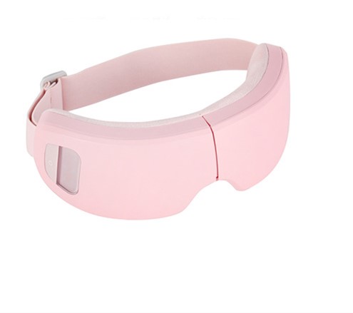 White Bluetooth Smart Eye Massager with vibration, hot compress, and airbag massage, featuring a foldable design. - Image 7